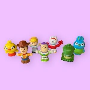 EUC Fisher Price Little People Disney Toy Story Woody & Friends Lot Of 7 Figures